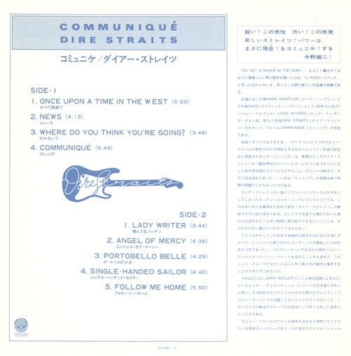 Dire Straits : Communiqué (LP, Album)