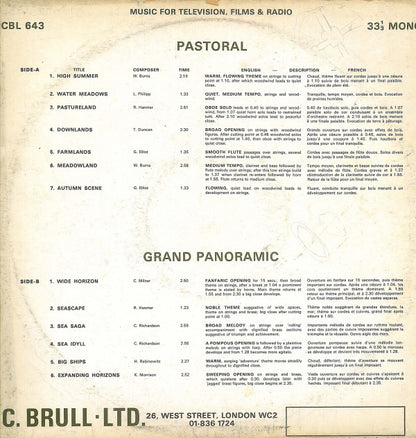 Various : Pastoral / Grand Panoramic (LP, Comp)