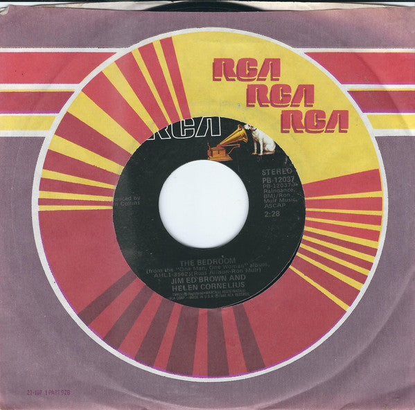 Jim Ed Brown And Helen Cornelius* : The Bedroom (7", Single, Styrene)