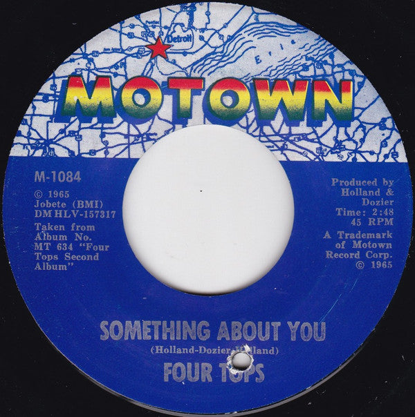 Four Tops : Something About You (7", Single)