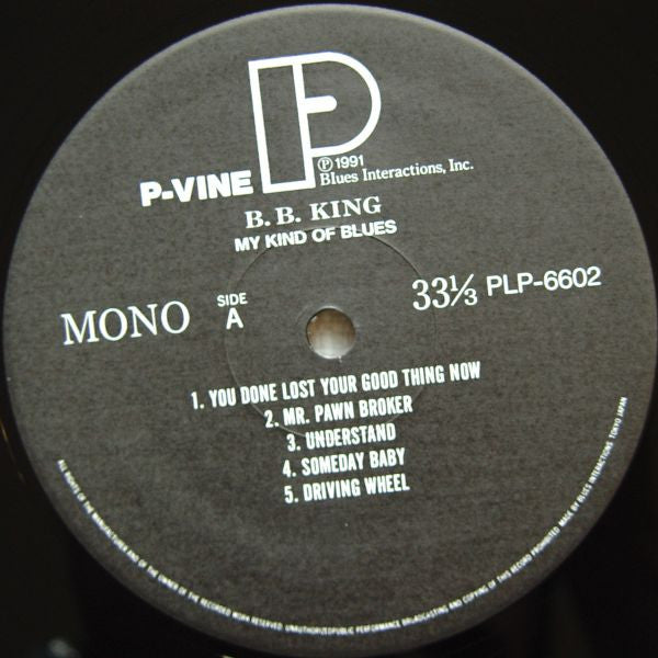 B. B. King* : My Kind Of Blues (LP, Album, Mono, Ltd, RE)