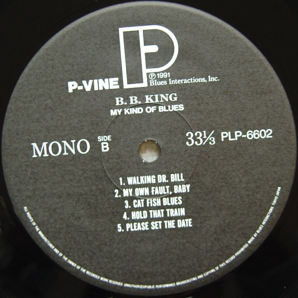 B. B. King* : My Kind Of Blues (LP, Album, Mono, Ltd, RE)