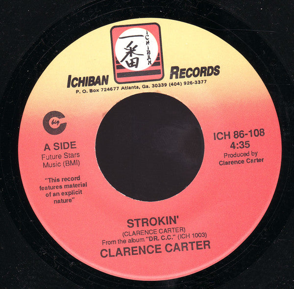 Clarence Carter : Strokin' / Love Me With A Feeling (7", Single)