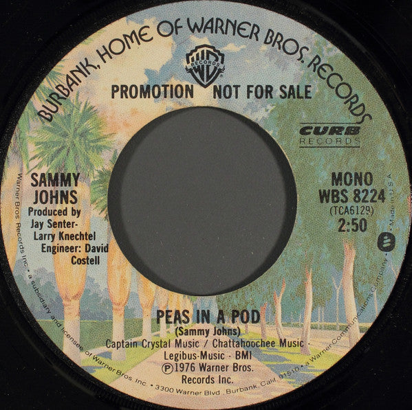 Sammy Johns : Peas In A Pod (7", Mono, Promo)