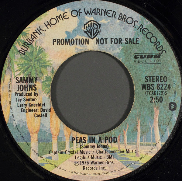 Sammy Johns : Peas In A Pod (7", Mono, Promo)