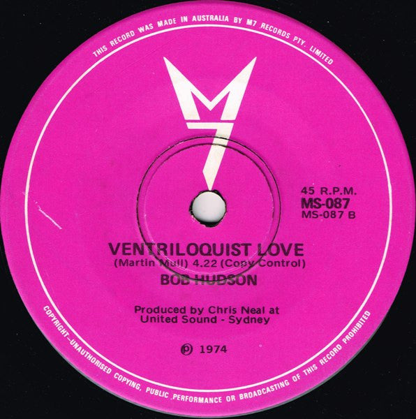 Bob Hudson (2) : The Newcastle Song (7", Single)