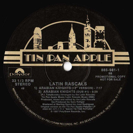 The Latin Rascals : Disorderly Conduct (12", Single, Promo)
