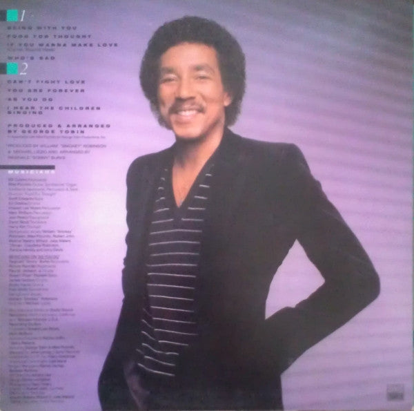 Smokey Robinson : Being With You (LP, Album)