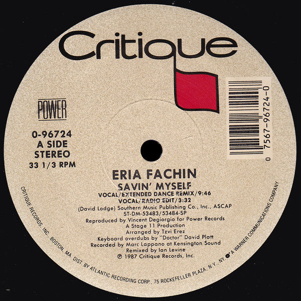 Eria Fachin : Savin' Myself (12")