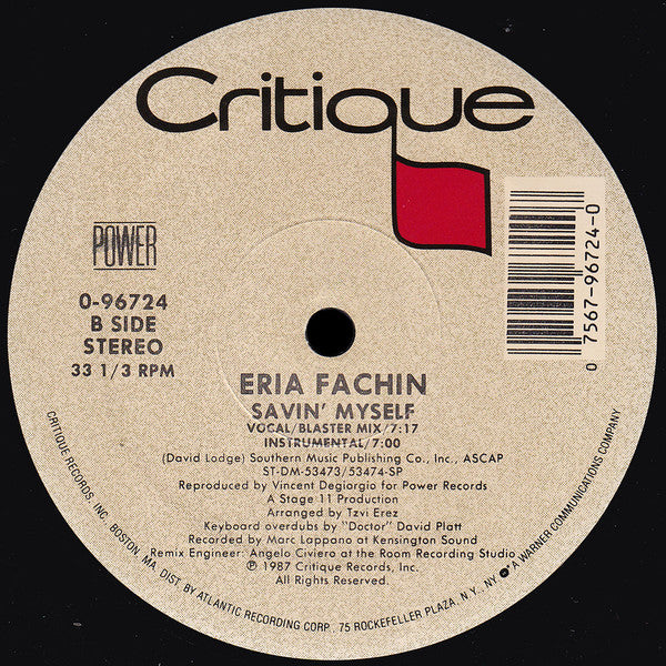 Eria Fachin : Savin' Myself (12")