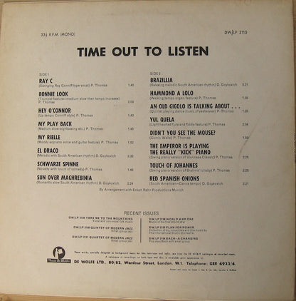 Peter Thomas / Dusko Goykovich : Time Out To Listen (LP, Mono)