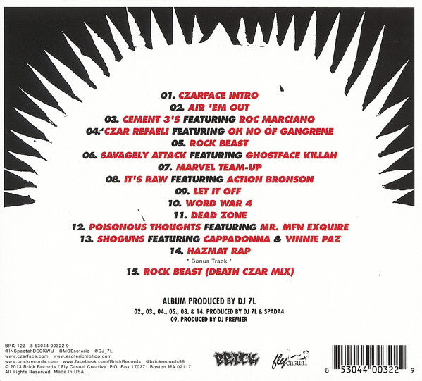 Czarface : Czarface (CD, Album, RE, Ext)