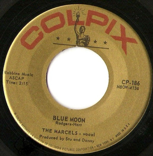 The Marcels : Blue Moon / Goodbye To Love (7", Mono, Ind)