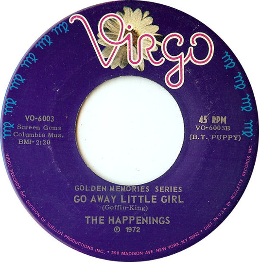 The Happenings : Go Away Little Girl (7", Single, RE)