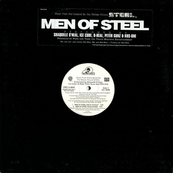 Shaquille O'Neal, Ice Cube, B-Real, Peter Gunz, KRS-One : Men Of Steel (12", Promo)
