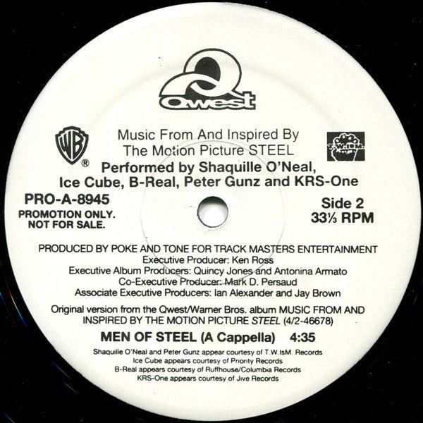 Shaquille O'Neal, Ice Cube, B-Real, Peter Gunz, KRS-One : Men Of Steel (12", Promo)