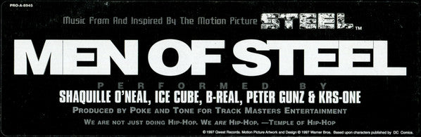 Shaquille O'Neal, Ice Cube, B-Real, Peter Gunz, KRS-One : Men Of Steel (12", Promo)