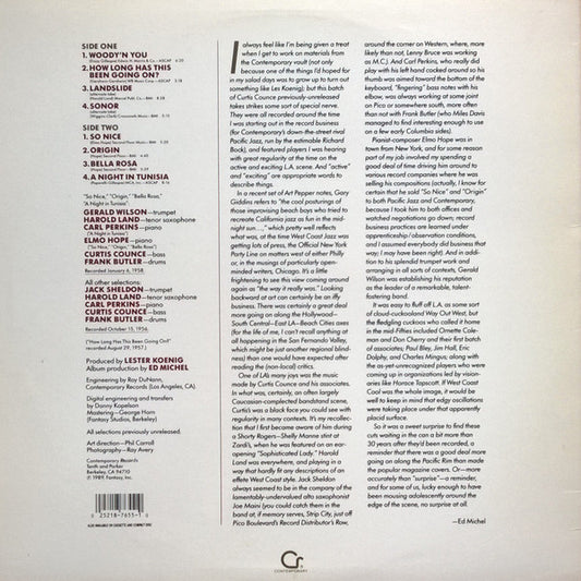 The Curtis Counce Group : Sonority (LP, Album)