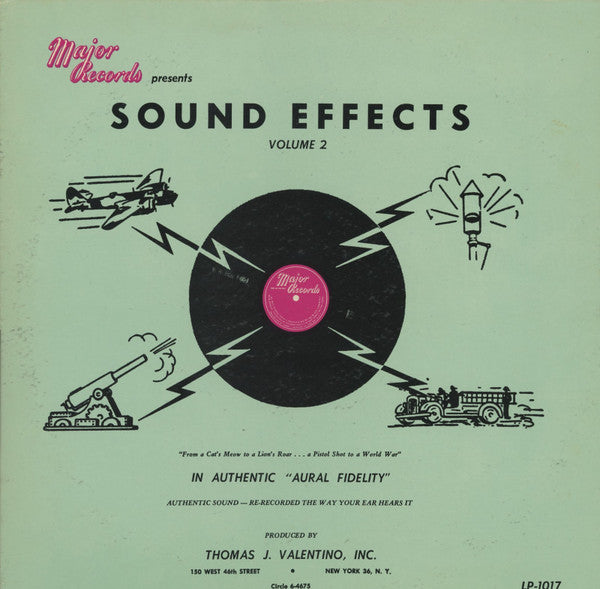 No Artist : Sound Effects Volume 2 (LP, Mono)