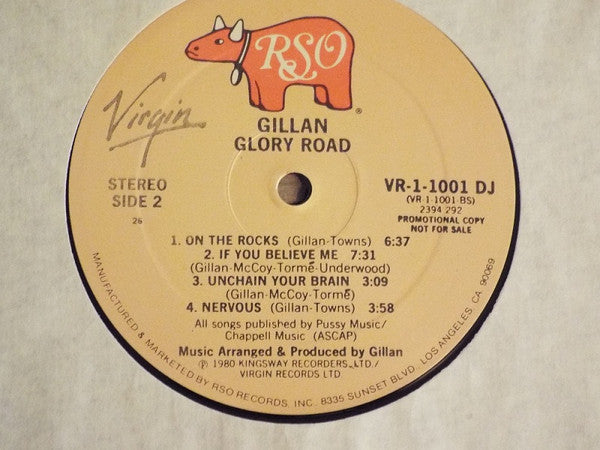 Gillan : Glory Road (LP, Album, Promo)