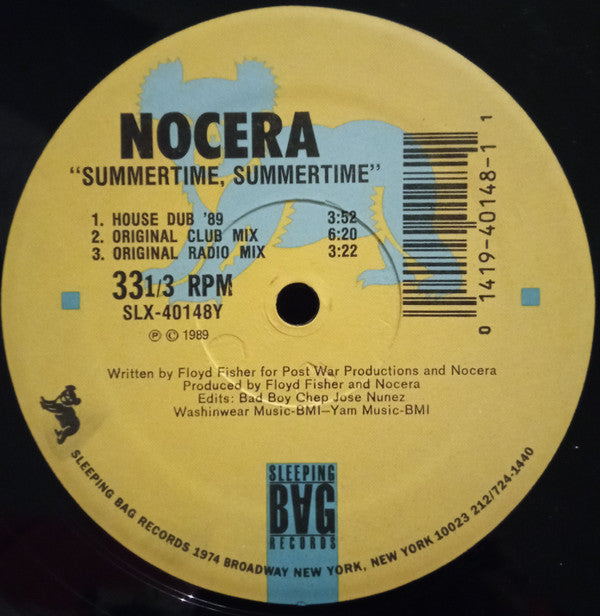 Nocera : Summertime, Summertime ('89 Remix) (12")