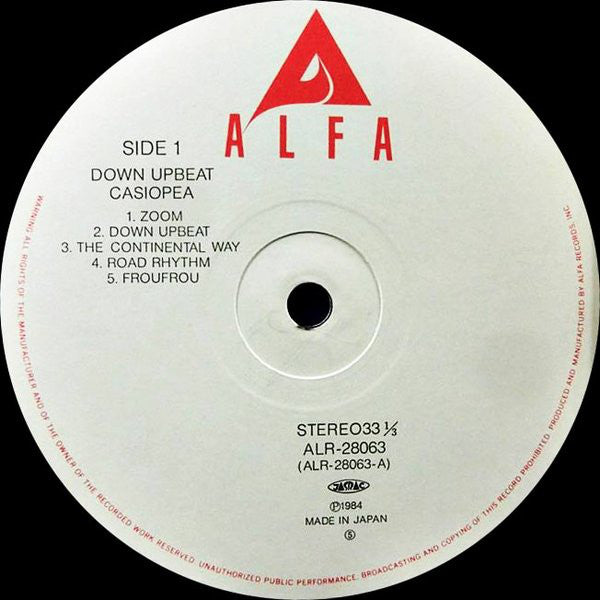 Casiopea : Down Upbeat (LP, Album)