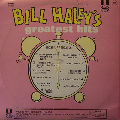 Bill Haley And His Comets : Bill Haley's Greatest Hits! (LP, Comp, RE)