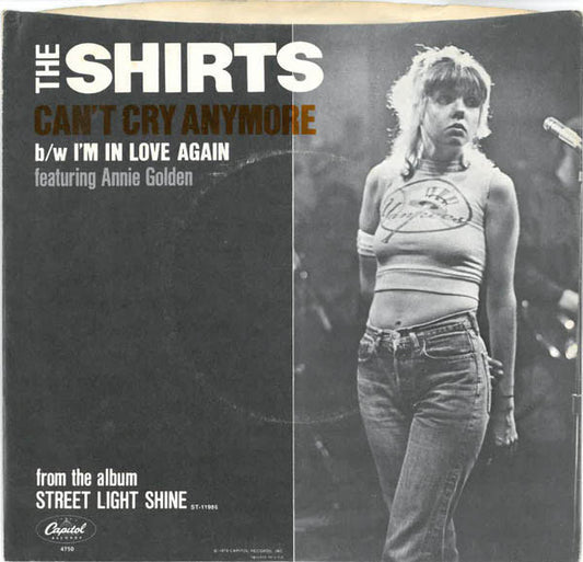 The Shirts : Can't Cry Anymore (7")