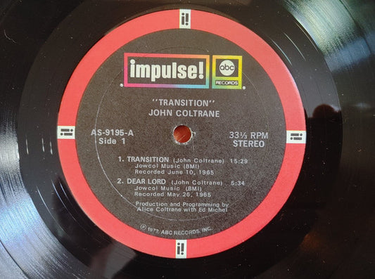 John Coltrane : Transition (LP, Album, RP, Gat)