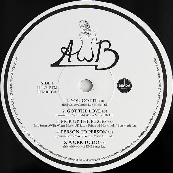 Average White Band : AWB (LP, Album, RE, RM)