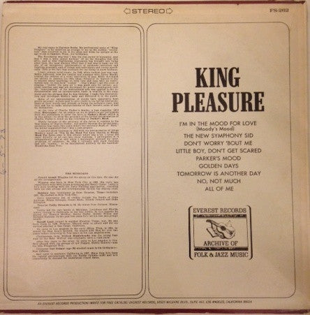 King Pleasure : King Pleasure (LP, Comp, RE)