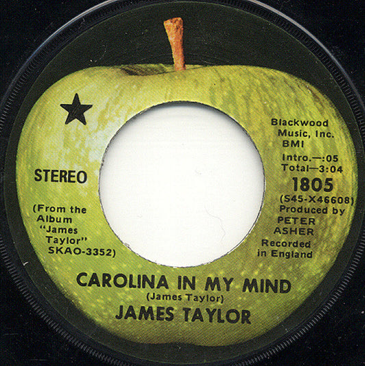 James Taylor (2) : Carolina In My Mind (7", Single, Los)