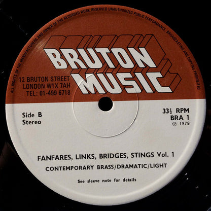 Various : Fanfares, Links, Bridges, Stings (LP)