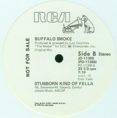 Buffalo Smoke : Stubborn Kind Of Fella (12", Promo, Whi)