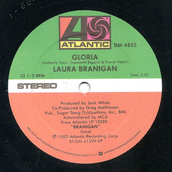 Laura Branigan : Gloria (12", Spe)