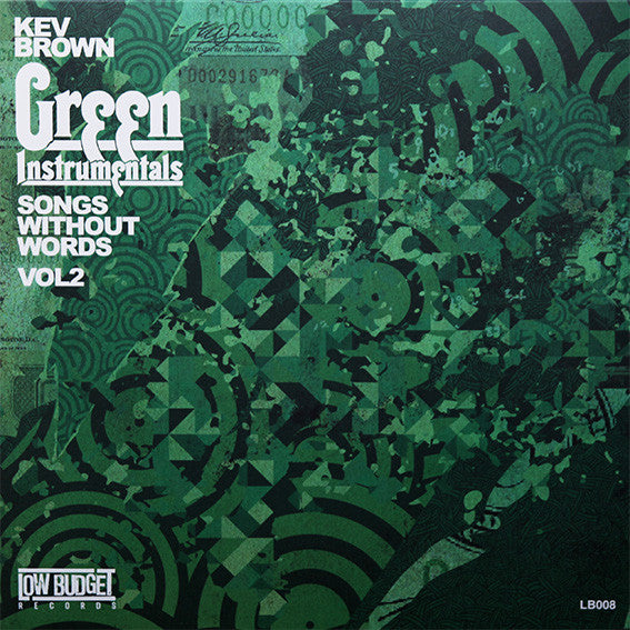 Kev Brown : Songs Without Words Volume 2 (Green Instrumentals) (LP, Ltd, Gre)