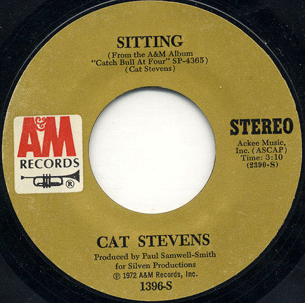 Cat Stevens : Sitting / Crab Dance (7", Single)