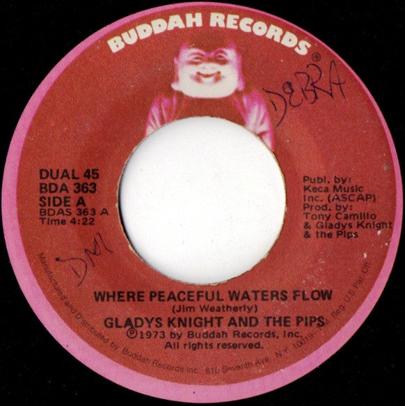 Gladys Knight And The Pips : Where Peaceful Waters Flow / Perfect Love (7")