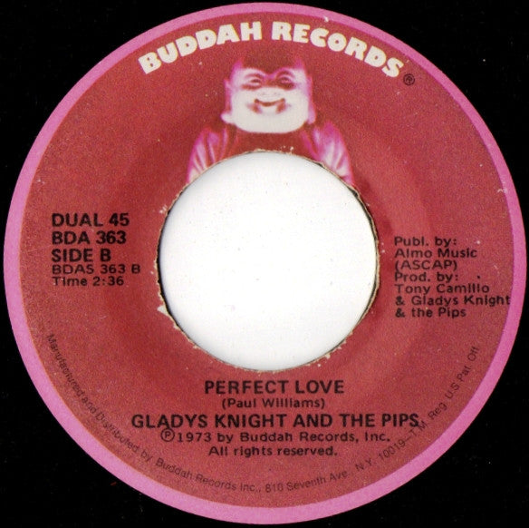 Gladys Knight And The Pips : Where Peaceful Waters Flow / Perfect Love (7")
