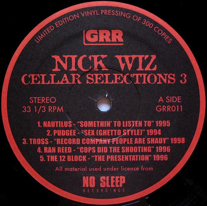 Nick Wiz : Cellar Selections Volume 3: 1992-1998 (2xLP, Comp, Ltd)