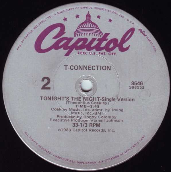 T-Connection : Tonight's The Night (12")