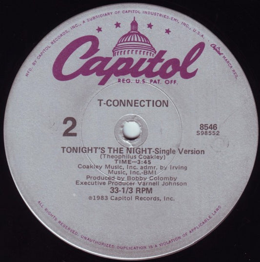 T-Connection : Tonight's The Night (12")
