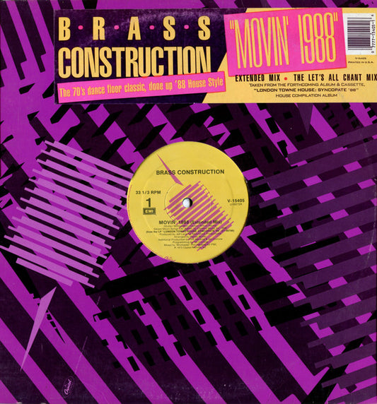 Brass Construction : Movin' 1988 (12")