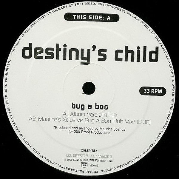 Destiny's Child : Bug A Boo (12")