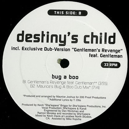 Destiny's Child : Bug A Boo (12")