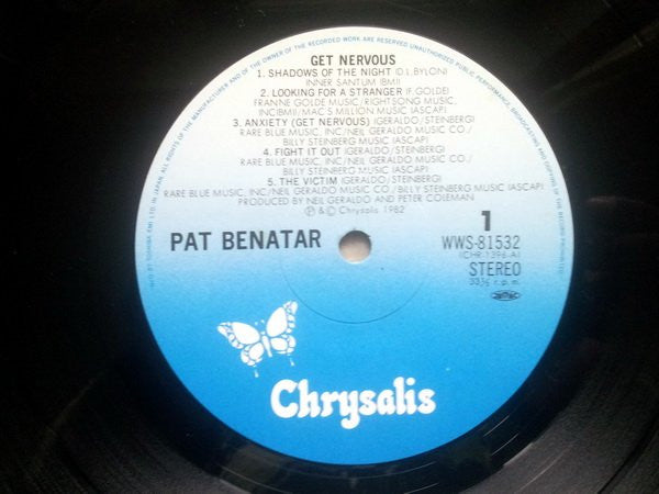 Pat Benatar : Get Nervous (LP, Album)