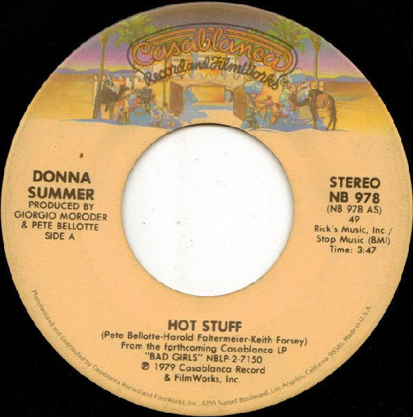 Donna Summer : Hot Stuff (7", Single, Spe)