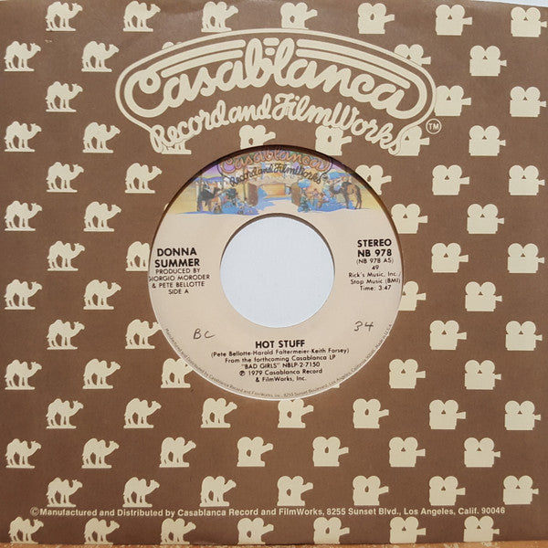 Donna Summer : Hot Stuff (7", Single, Spe)