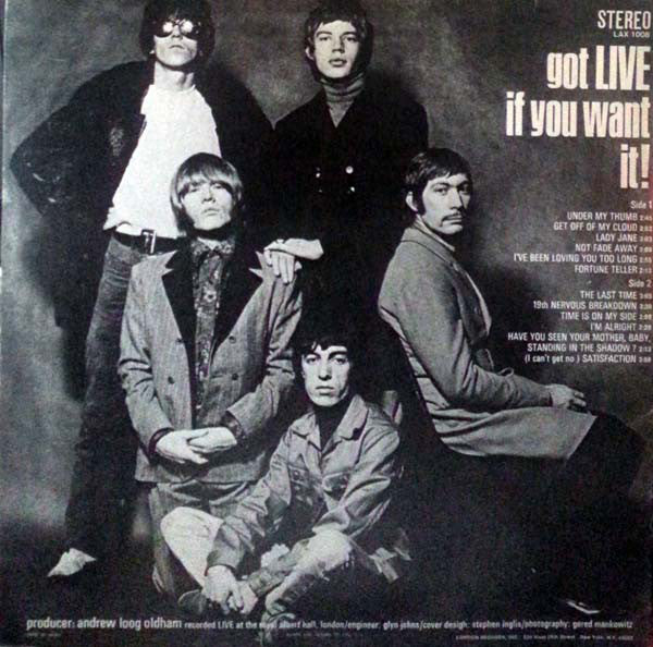 The Rolling Stones : Got Live If You Want It! (LP, Album, RE)