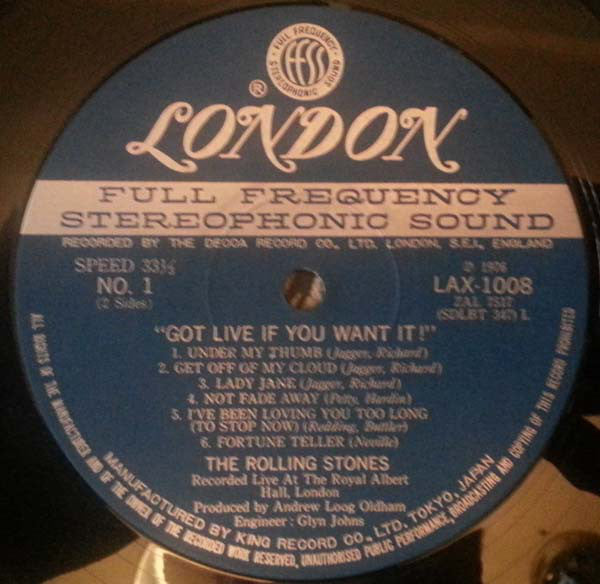 The Rolling Stones : Got Live If You Want It! (LP, Album, RE)